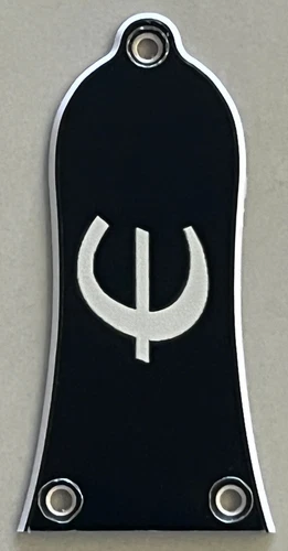 Custom For Gibson Epiphone Truss Rod Cover Plate 3 Holes Guitar Pickguard Balck