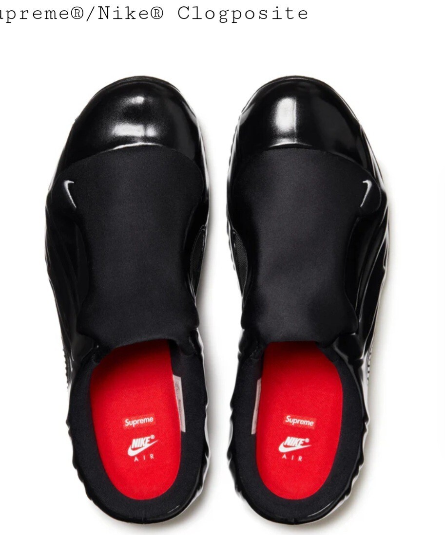 Supreme X Nike Clogposite Super Rare!! Size Uk 7.5 New Black 2024 Ltd Edition!!! image 5