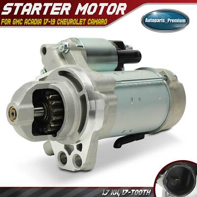 #ad Starter Motor for GMC Acadia 17 19 Chevrolet Camaro 16 24 3.6L 12V 1.7KW CW 17T $85.19