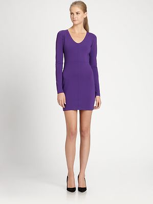 strapless open back dress ROBERT RODRIGUEZ Size 4 Purple Cotton / Polyester V-Neck Sheath Cockta –  Sui Generis Designer Consignment main image 0
