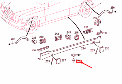 MERCEDES-BENZ C-CLASS W202 Expansion Rivet A0009904692 NEW GENUINE 