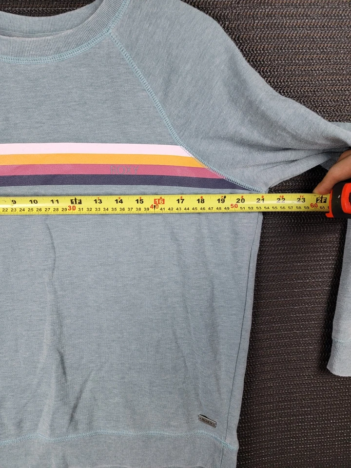 Roxy Sudadera Mujer Talla Mediana Desteñido Surf Skate Pullover Foto 4 de 4