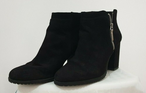 Black Ankle Length Suede Boots EUR 