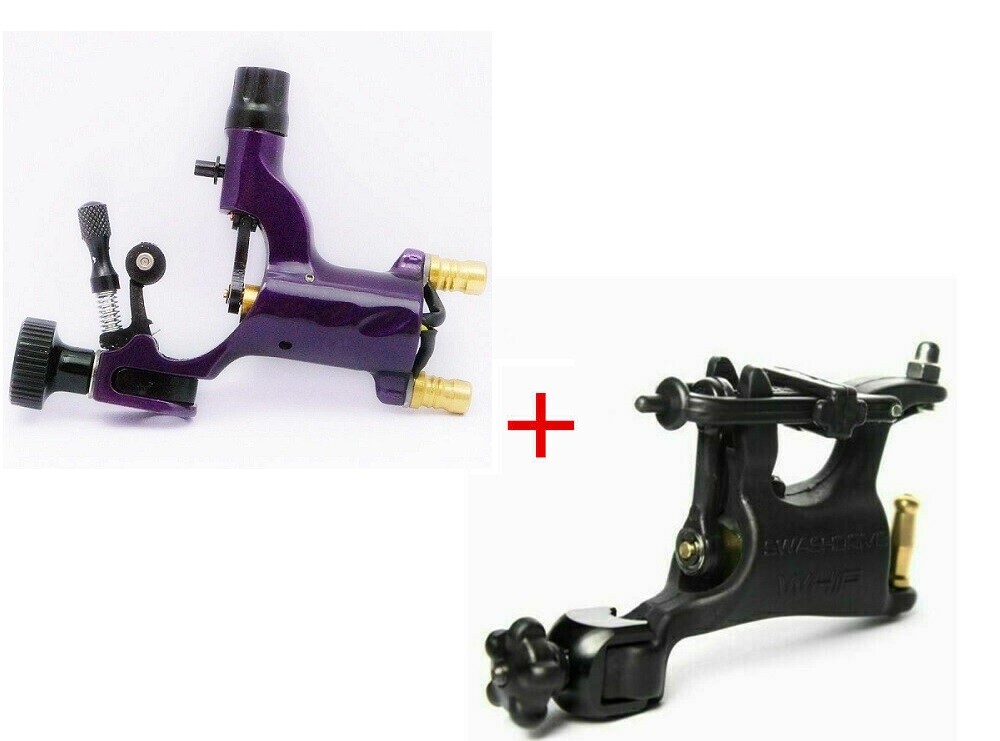 US STOCK Black&Purple Whip Dragonfly Rotary Tattoo Machine