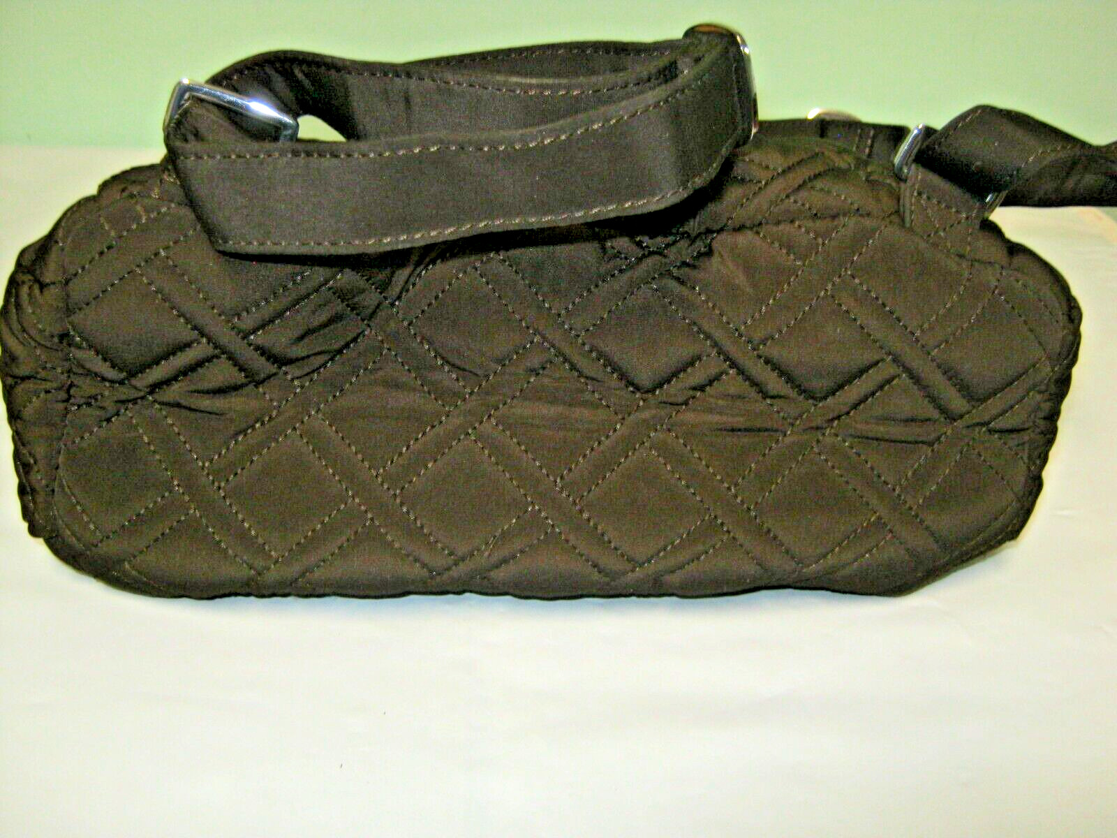 Vera Bradley Small Backpack Solid Brown Microfibe… - image 9