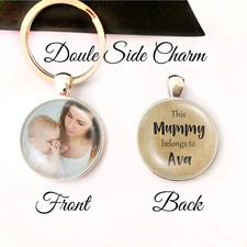 Personalised Keyring Birthday Mummy Daddy Grandad Grandma Gifts Fathers Day