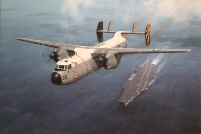 Grumman C-2A Greyhound USN United States Navy Aviation Kunstdruck Darryl Legg