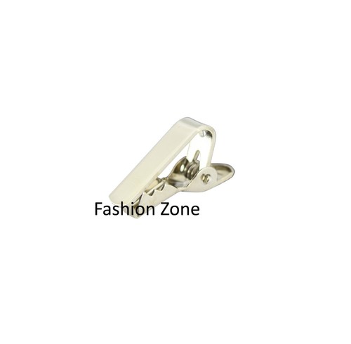 Mens Silver Gold Gun Grey Metal 2cm 4cm 5.5cm Wedding Tie Clip Skinny Tie Pin - Picture 23 of 28