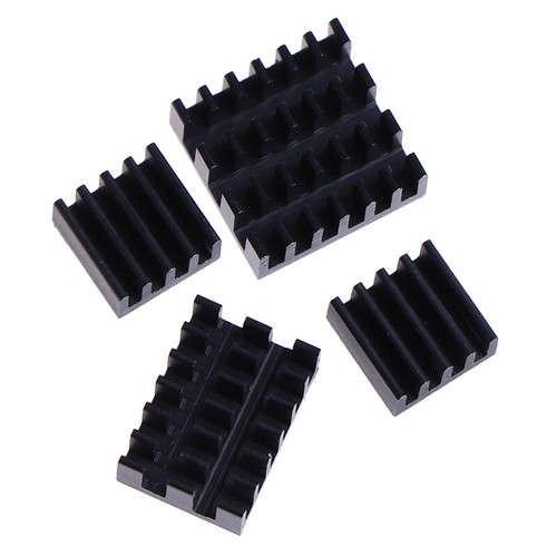4Pcs For Raspberry Pi 4B Aluminum Heatsink Radiator Cooler Kit for Raspberry JEO - Afbeelding 9 van 16