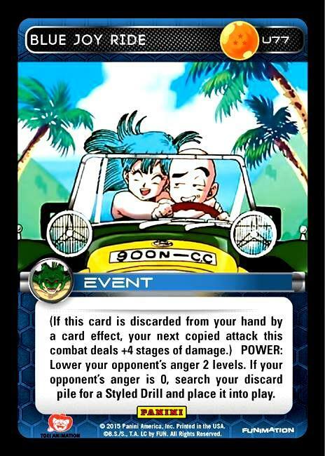 ドラゴンボール - RIO DBZ Dragon Ball Z TCG Card Panini Heroes & Villains U77 Blue