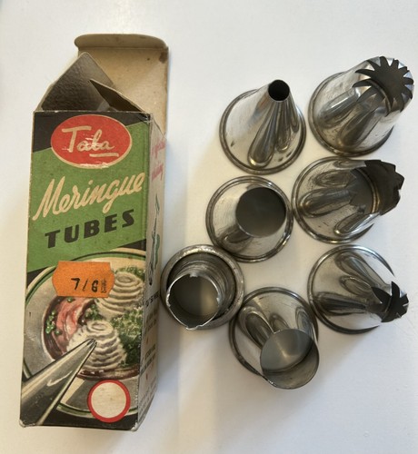 Vintage Tala No 1422 Icing, Meringue Tubes 6 Boxed - Picture 2 of 7