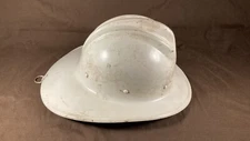 Vintage E.D. Bullard Co Hard Boiled Fire Helmet Safety Hard Hat White 