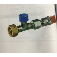 Sicherheitsgasschlauch für italienische Flasche - Hochdruck - 450 mm mit Si-Ventil