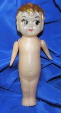 1 VTG NON-FLAMMABLE CELLULOID KEWPIE DOLL 7" ART DECO FLAPPER, DRESS ME CRAFTS