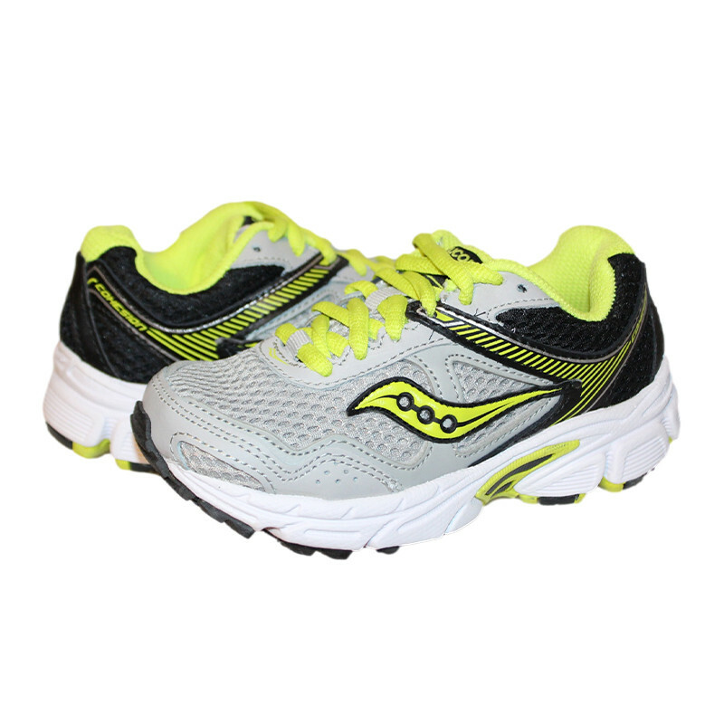 SAOLA NUOVA scarpa sneaker Saucony Kids Cohesion SY B ragazzo grigio lime taglia 10 5 M bambino piccolo