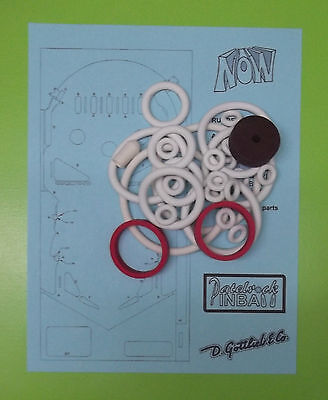 1971 Gottlieb Now Pinball Machine Rubber Ring Kit 