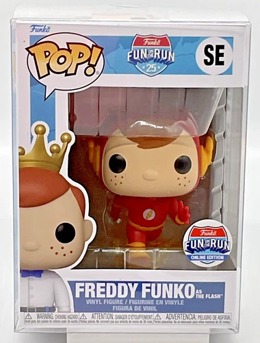 Freddy Funko as The Flash Pop #SE Funko Fun on the Run *25* 2024 Excl Protector