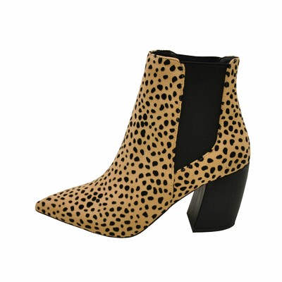 qupid leopard booties