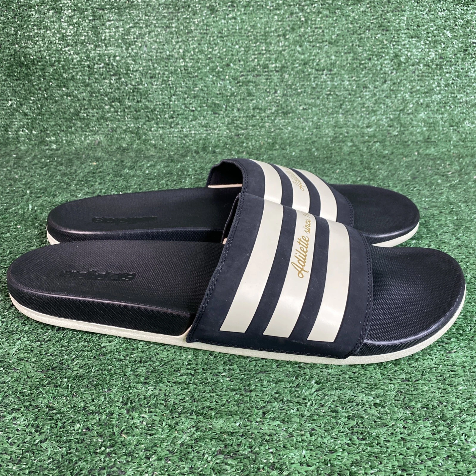ADIDAS Adilette Comfort 50° Anniversario Uomo Taglia 18 Sandali Ciabatta GW5966