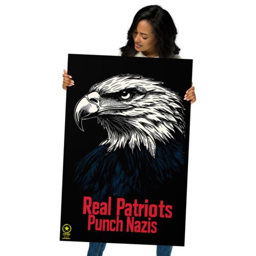 Abolish MAGA - Real Patriots Punch Nazis wall poster - Picture 7 of 24