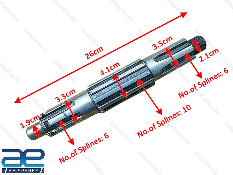 Main Shaft T90 Transmission FOR Willys M38 M38A1 CJ2A CJ3A CJ3B 46-64 Truck S2u - Image 4 of 4