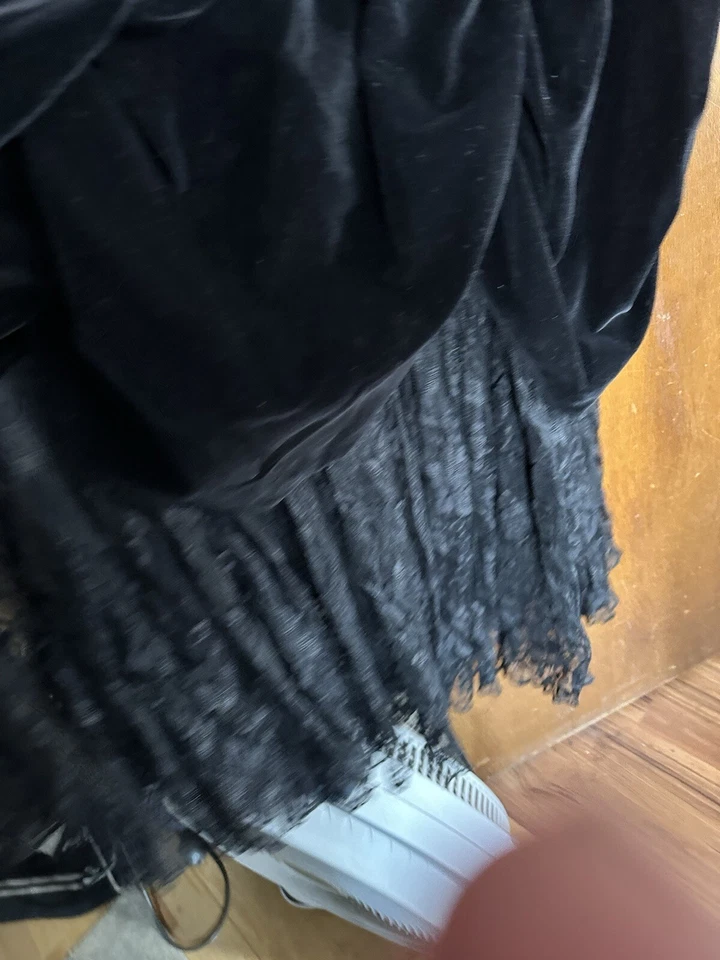 Punk Rave Women’s Victorian Dress Black Long Lace Halloween XS Gothic Whimsygoth - Image 2 of 4