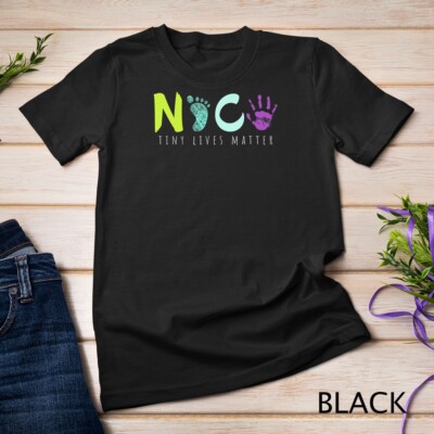 NICU Tiny Lives Matter Cute Neonatal Nurse T-Shirt Unisex T-shirt