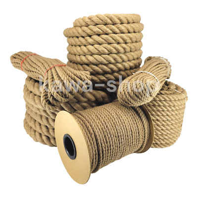 Jute Ø5mm - Ø50m Juteseil Natur 0,40-16,45 /m Deko Hanfseil Tau Leine Kordel
