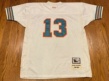 Custom Miami Dolphins DAN MARINO Mitchell & Ness NFL 1983-1999 Jersey Size 52