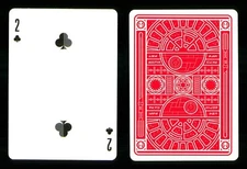 Playing card Star Wars Dark Side Red - 2 of Clubs ZT 24