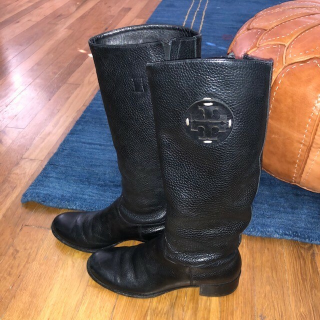 tory burch mid calf boots