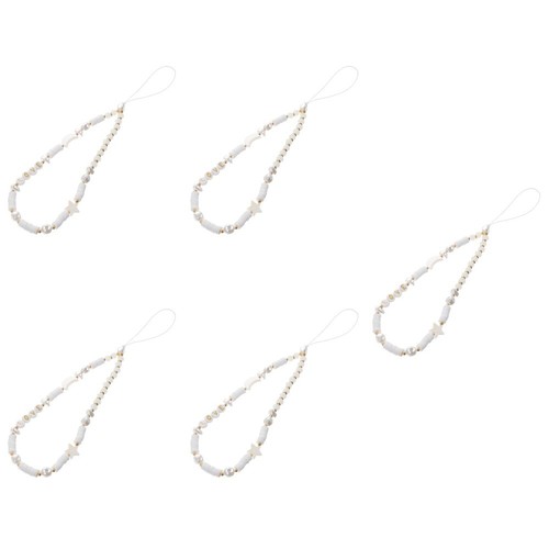 Soft Clay Mobile Phone Chain Beaded Wrist Strap Cute Star Lanyard - 第 44/53 張圖片