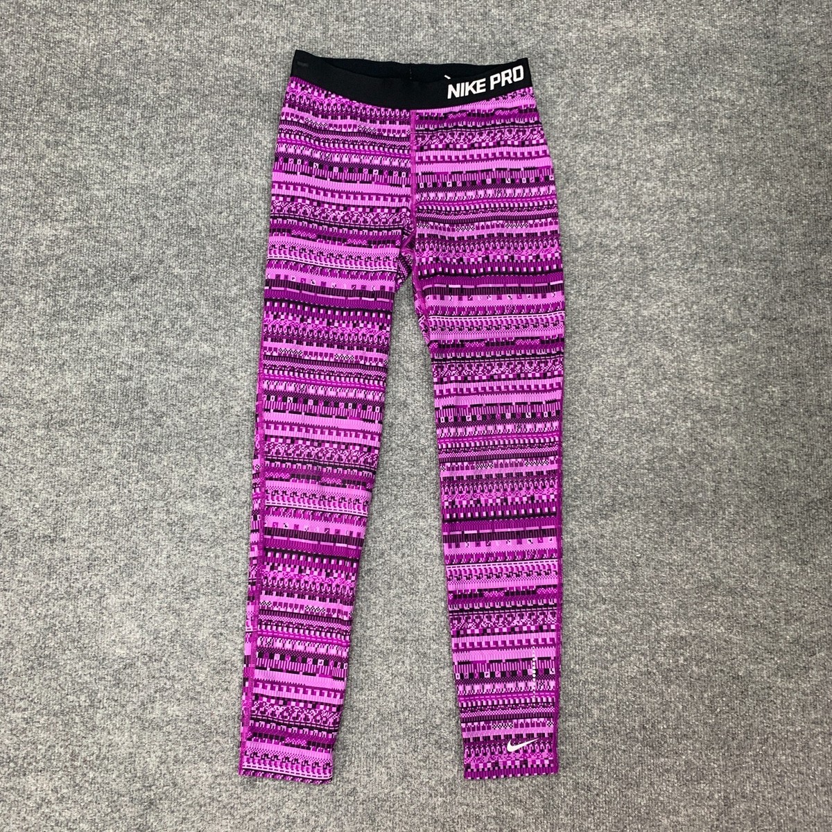 nike pro leggings purple