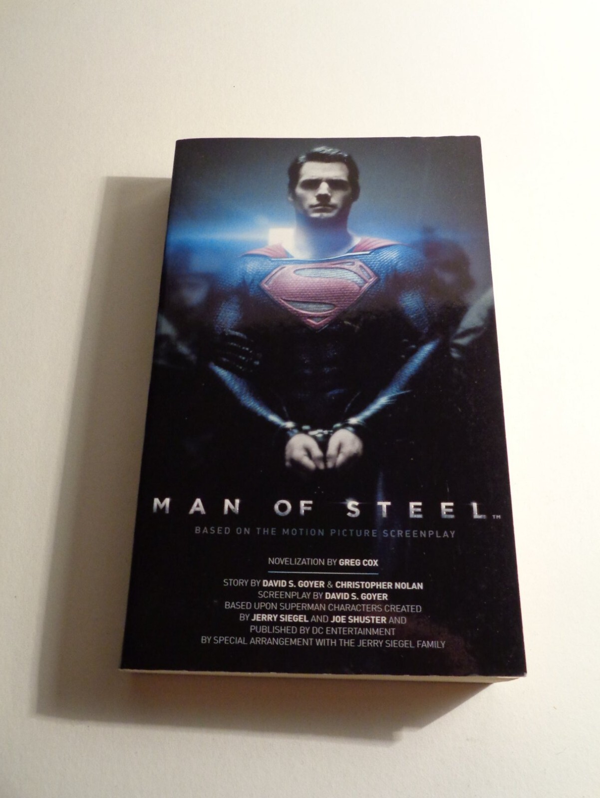 Greg Cox; Man Of Steel Superman Film Tie-In Paperback Titan Books 1st 2013