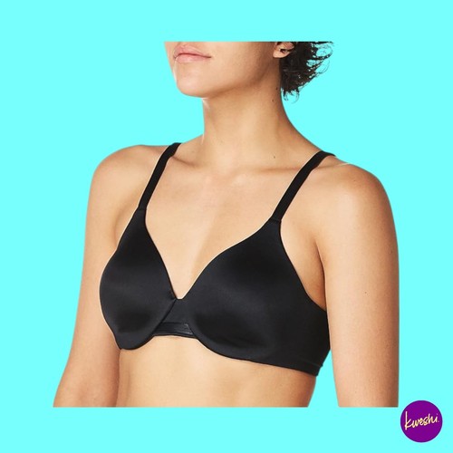 BALI Women's Underwired Bra, One U Full-Coverage Contour, Black, UK 38B | US 38B - Picture 3 of 6