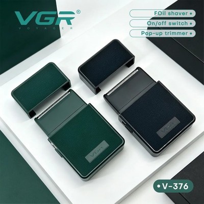 VGR V-376 Men's Rechargeable Foil Shaver Travel Razor USB-C Beard Trimmer