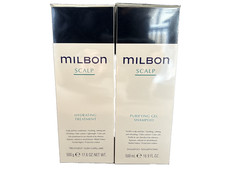 MILBON PURIFYING GEL SCALP Shampoo 500ml  Treatment 500g New  Authentic