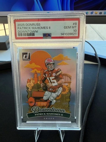 2025 Panini Donruss Downtown Patrick Mahomes II PSA 10 #8