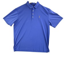 Johnnie-O Prep-Formance Polo Shirt Mens XL Blue Golf Performance Golfer Logo