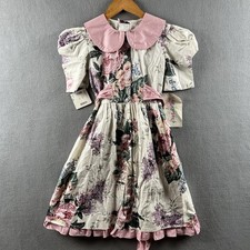 Vintage Candy Club Dress Girls Size 10 Floral Prairie 70s 80s Nordstrom NWT