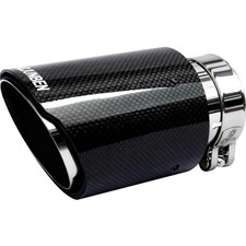 2.5 Inlet 3.5 Out Carbon Fiber Exhaust Tip Car Muffler Pipe Decor