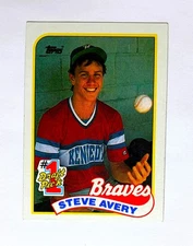 1989 Topps Steve Avery "#1 Draft Pick" Rookie Atlanta Braves #784 CASE FRESH MNT