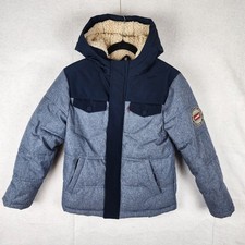 Levi's Boy's Youth Trucker Jacket Winter Quilted Sherpa Warm Blue - Size Small
