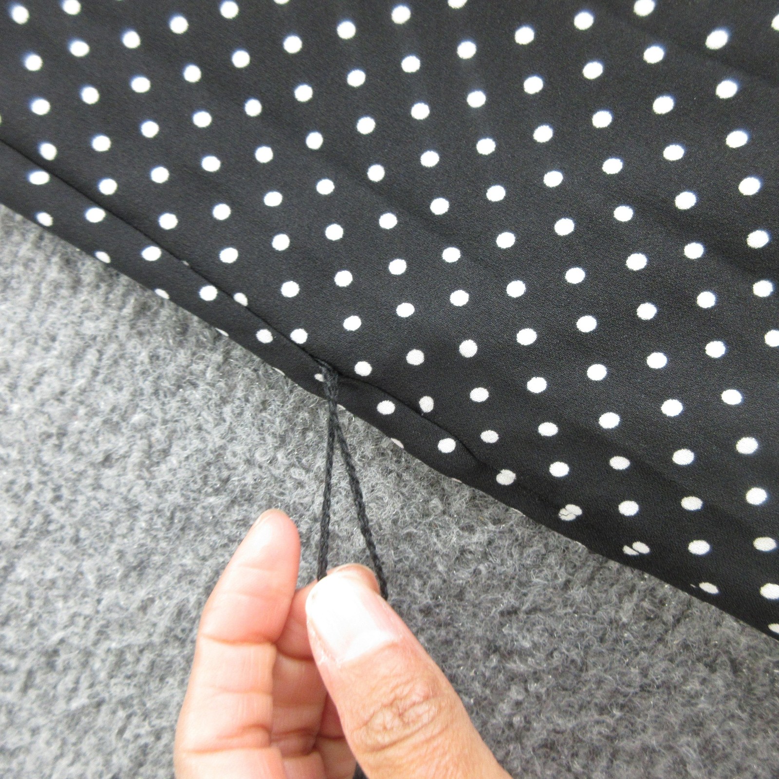 Kate Spade New York Dress Womens 4 Black Polka Dot Ruffle Bell Sleeve Shift thumbnail 8