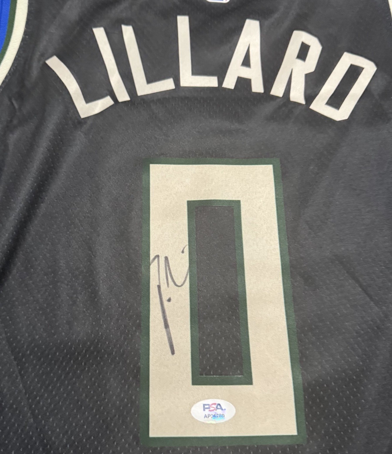 Damian Lillard Autographed Signed Millwauake Bucks Jersey Psa Coa 