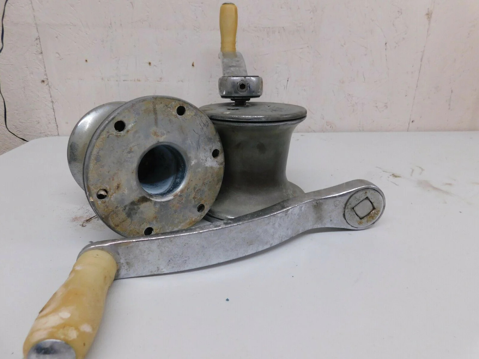 Merriman Bros #5 Chrome Plated Bronze Winch Set (2) with Handles (2)