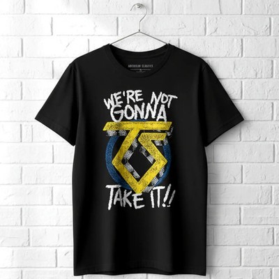 Twisted Sister We're Not Gonna Take It Men's T Shirt Logo Glam Rock Band Concert