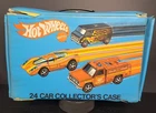 Vintage Mattel 1975 Blue Hot Wheels 24 Car Collector's Case No. 8227 Made in USA