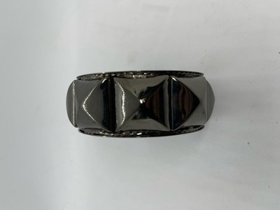 Forplay of Hollywood Black Metal Bangle  Fashion Bracelet