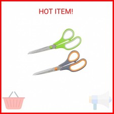 Amazon Basics Multipurpose Stainless Steel Scissors for Office, Crafts, Paper Cu